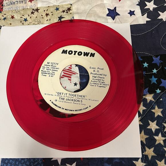 Jackson 5 - Get It Together Motown 45 RPM 7" Single - Red Vinyl - Picture 2 of 4